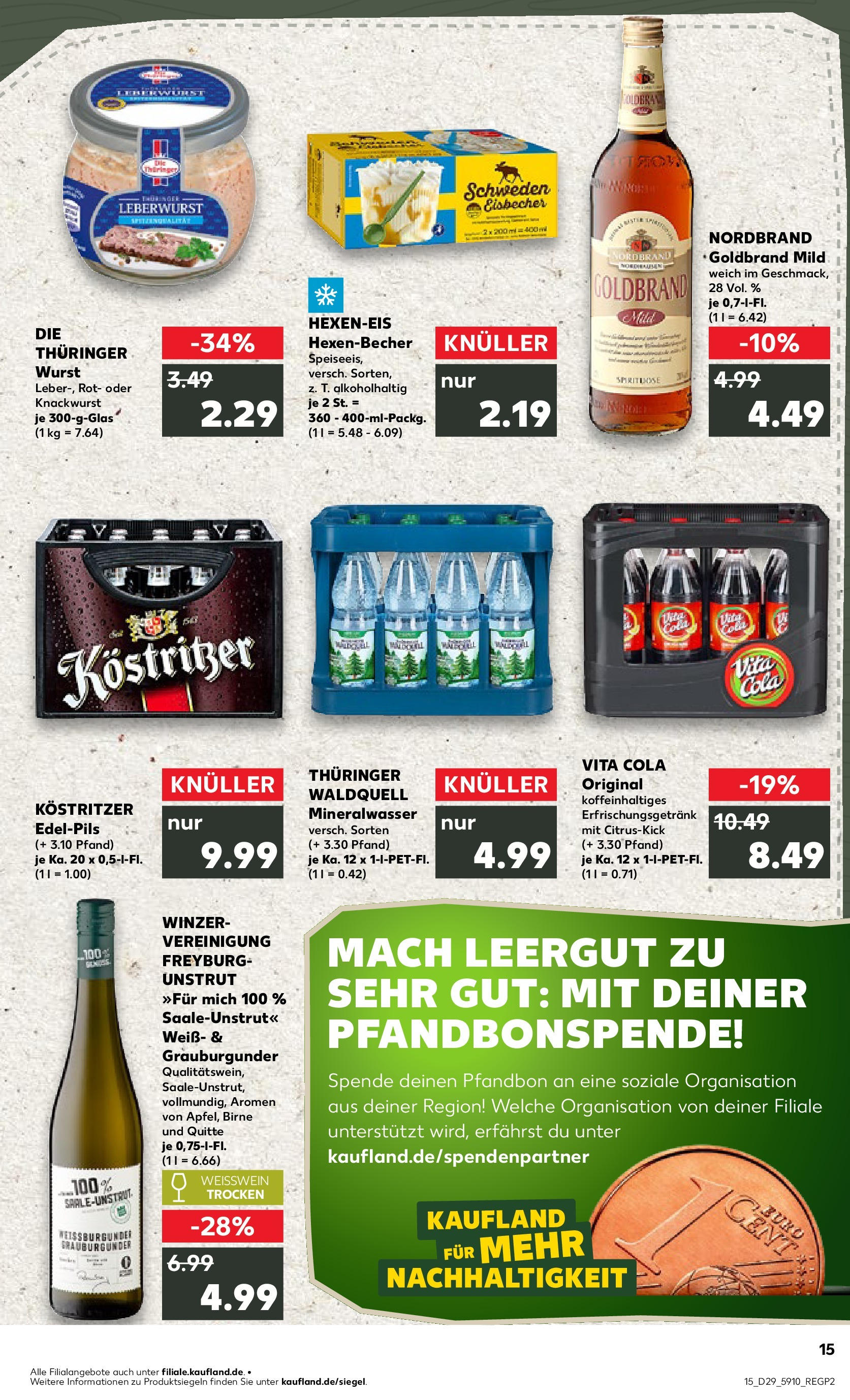 Prospekt Kaufland ab 16.07.2025 » Angebote Online zum Blättern | Seite: 2 | Produkte: Cola, Kostritzer, Vita cola, Birne
