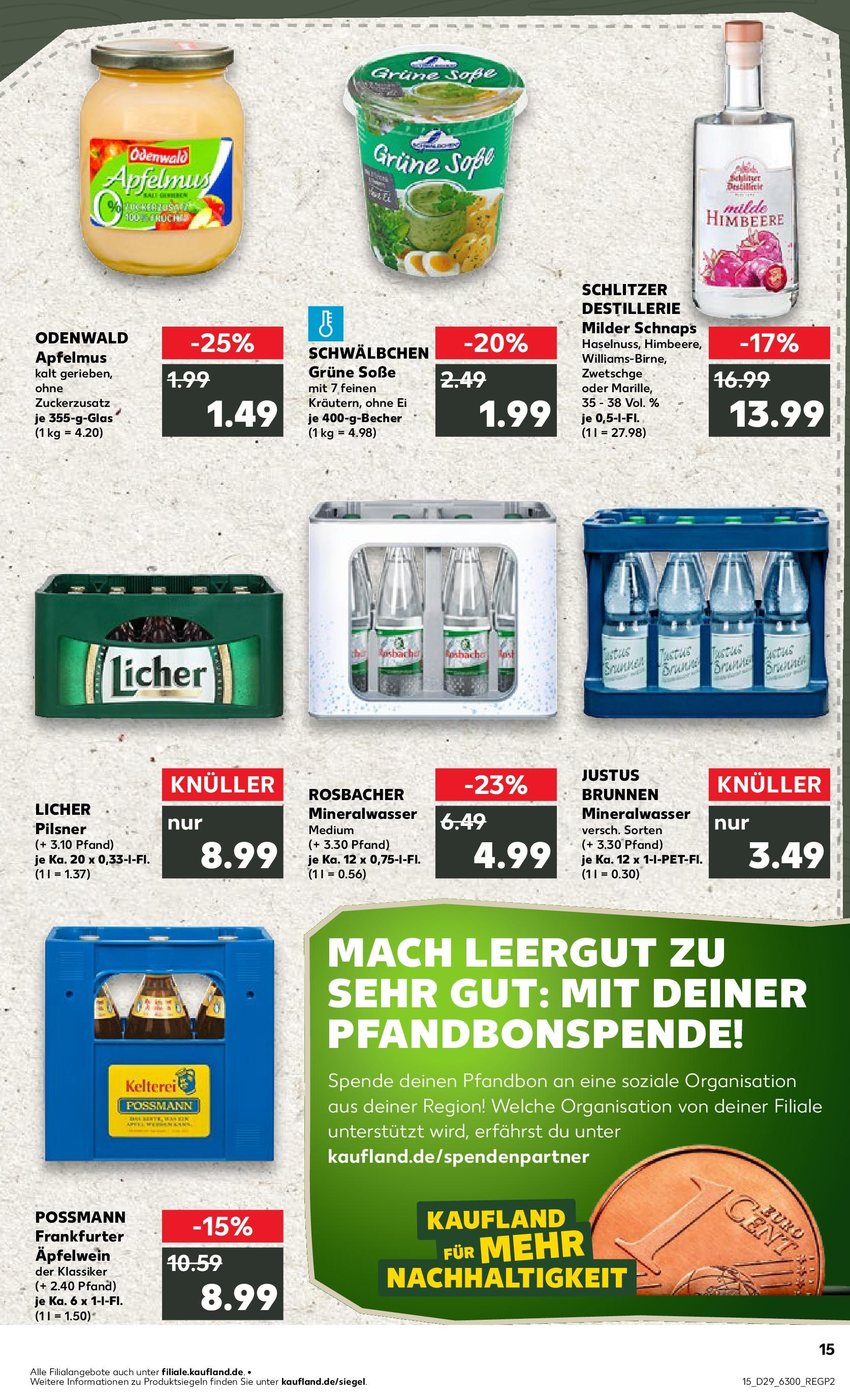 Prospekt Kaufland ab 16.07.2025 » Angebote Online zum Blättern | Seite: 2 | Produkte: Schnaps, Apple, Soße, Himbeere