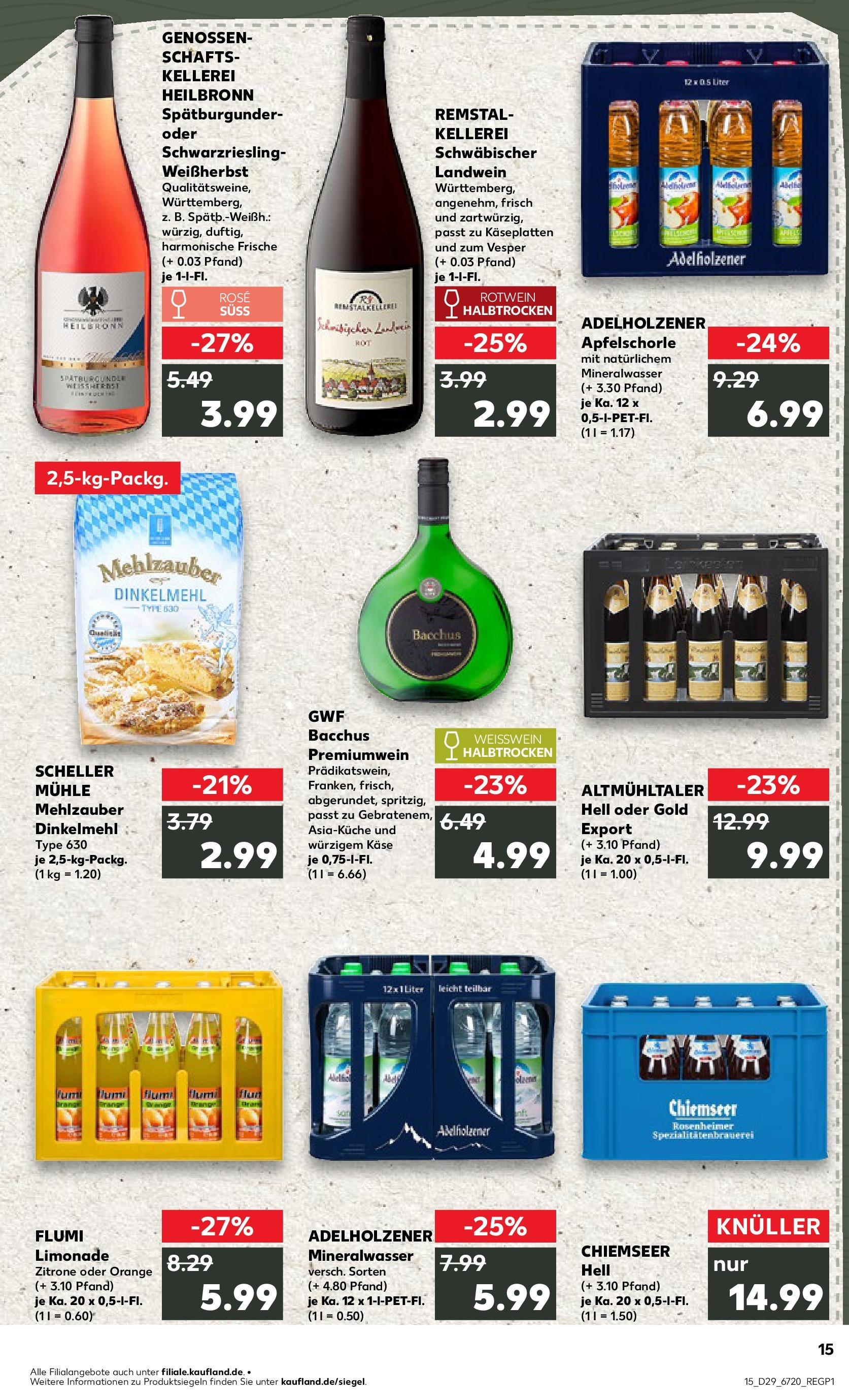 Prospekt Kaufland ab 16.07.2025 » Angebote Online zum Blättern | Seite: 2 | Produkte: Rotwein, Limonade, Mineralwasser, Apple