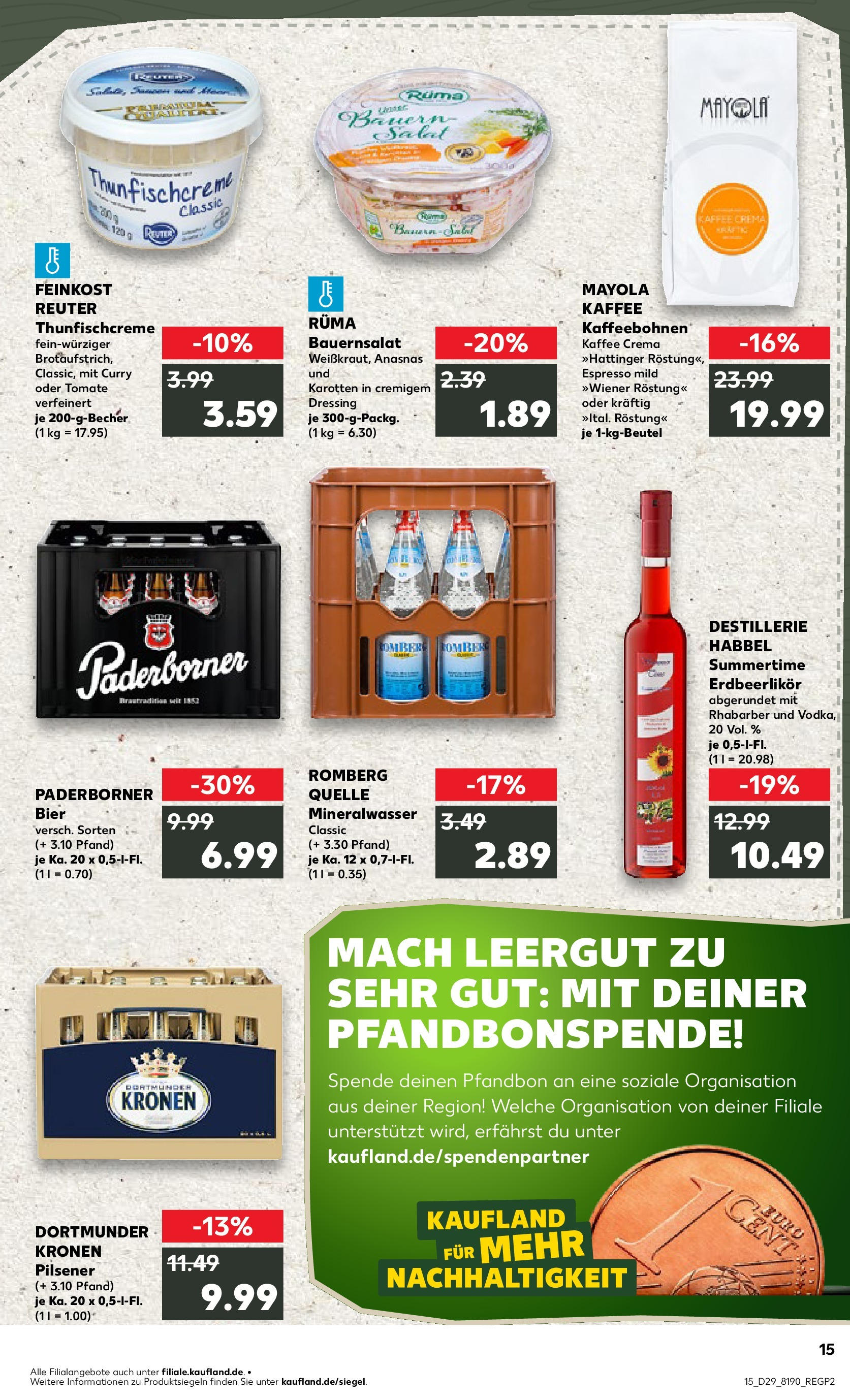 Prospekt Kaufland ab 16.07.2025 » Angebote Online zum Blättern | Seite: 2 | Produkte: Kaffee, Bier, Dressing, Salat