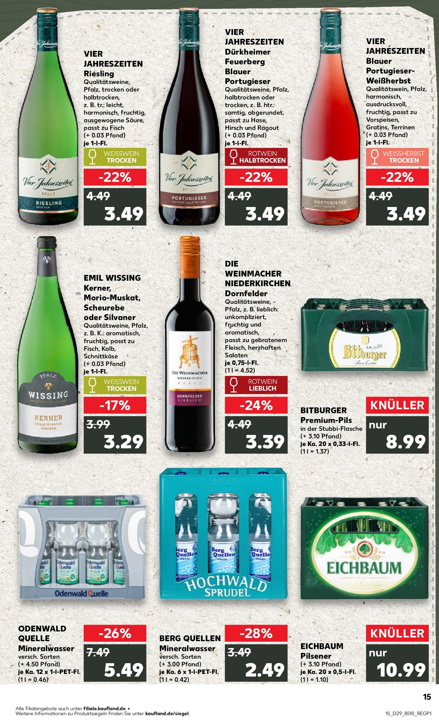Prospekt Kaufland ab 16.07.2025 » Angebote Online zum Blättern | Seite: 2 | Produkte: Bitburger, Weißwein, Rotwein, Mineralwasser