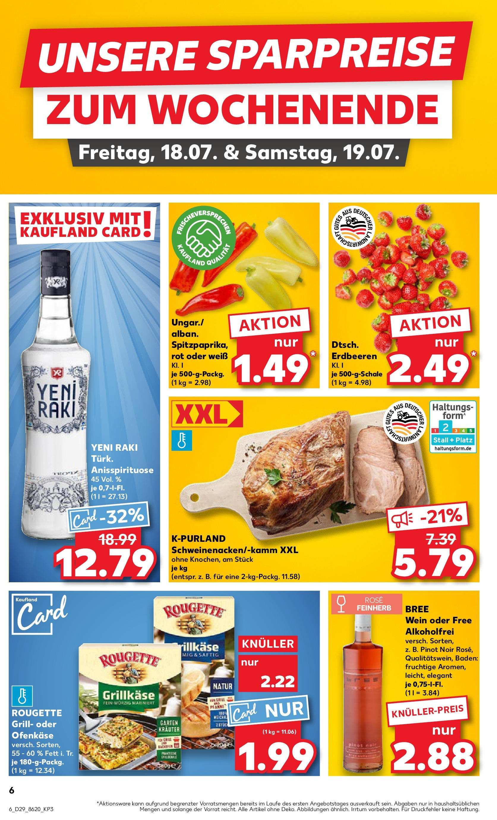 Prospekt Kaufland ab 17.07.2025 » Angebote Online zum Blättern | Seite: 6 | Produkte: Grill, Bree, Wein, Erdbeeren