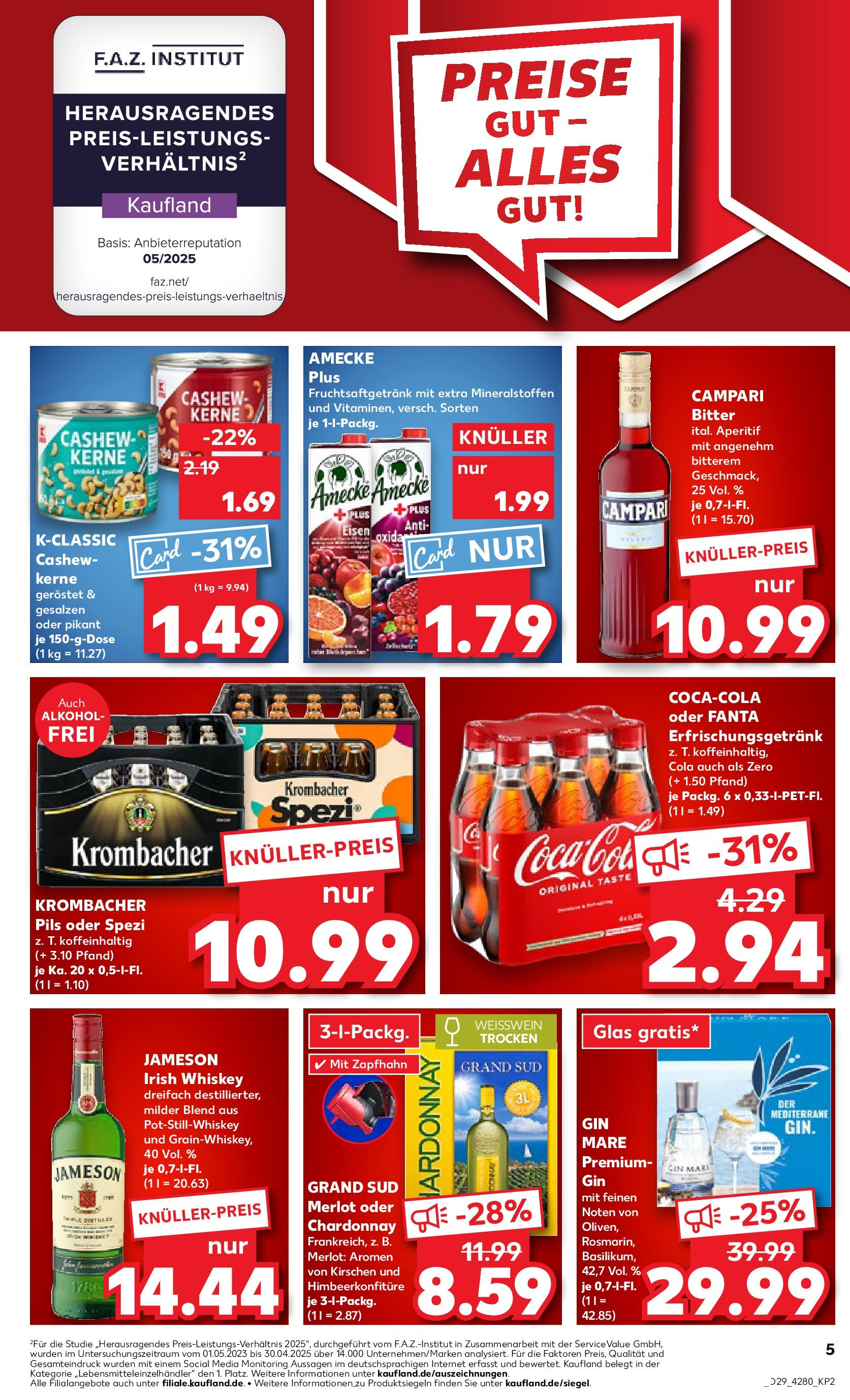 Prospekt Kaufland ab 16.07.2025 » Angebote Online zum Blättern | Seite: 7 | Produkte: Fanta, Campari, Krombacher, Whiskey