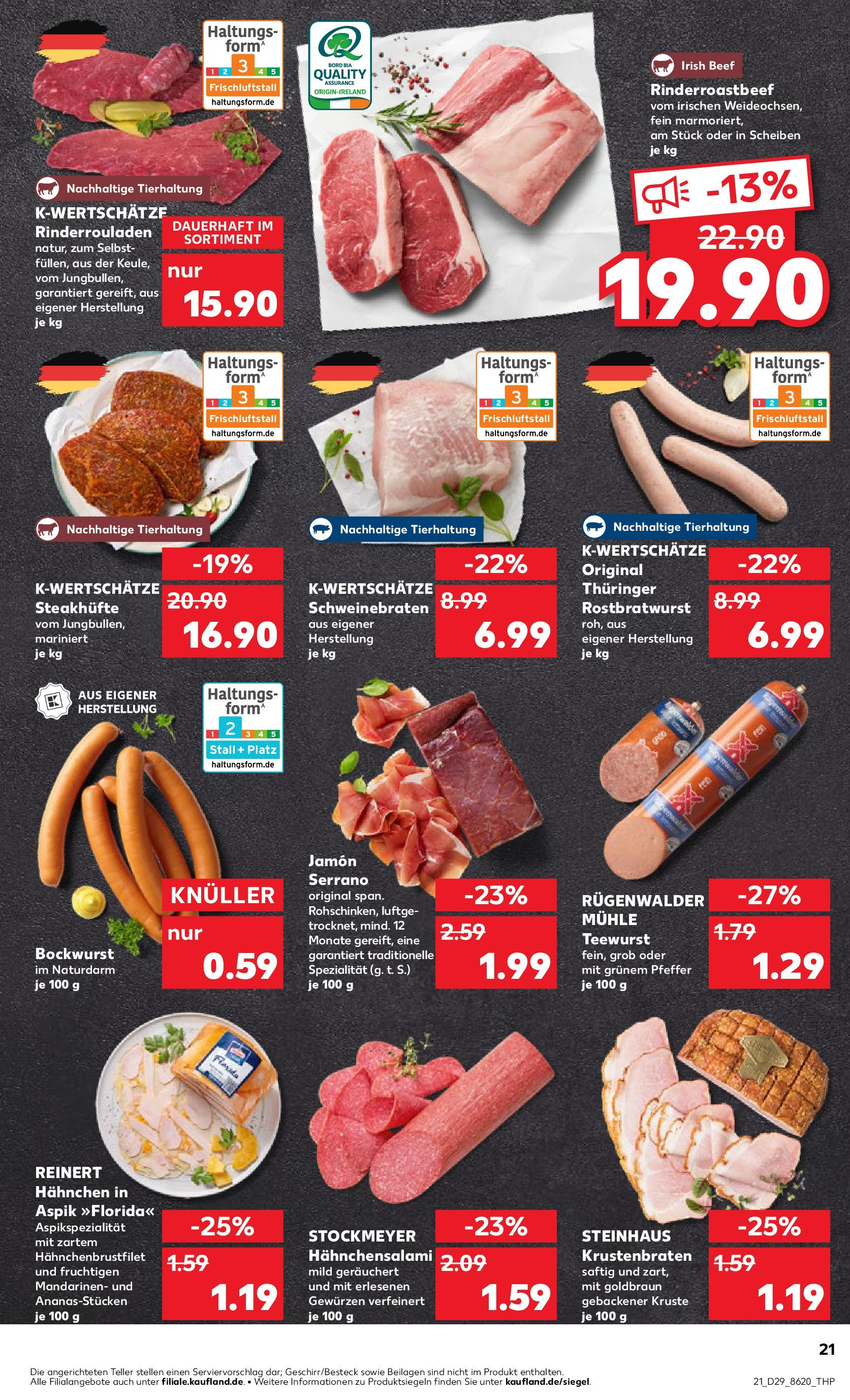 Prospekt Kaufland ab 17.07.2025 » Angebote Online zum Blättern | Seite: 21 | Produkte: Mühle, Hahnchen, Mandarinen, Krustenbraten