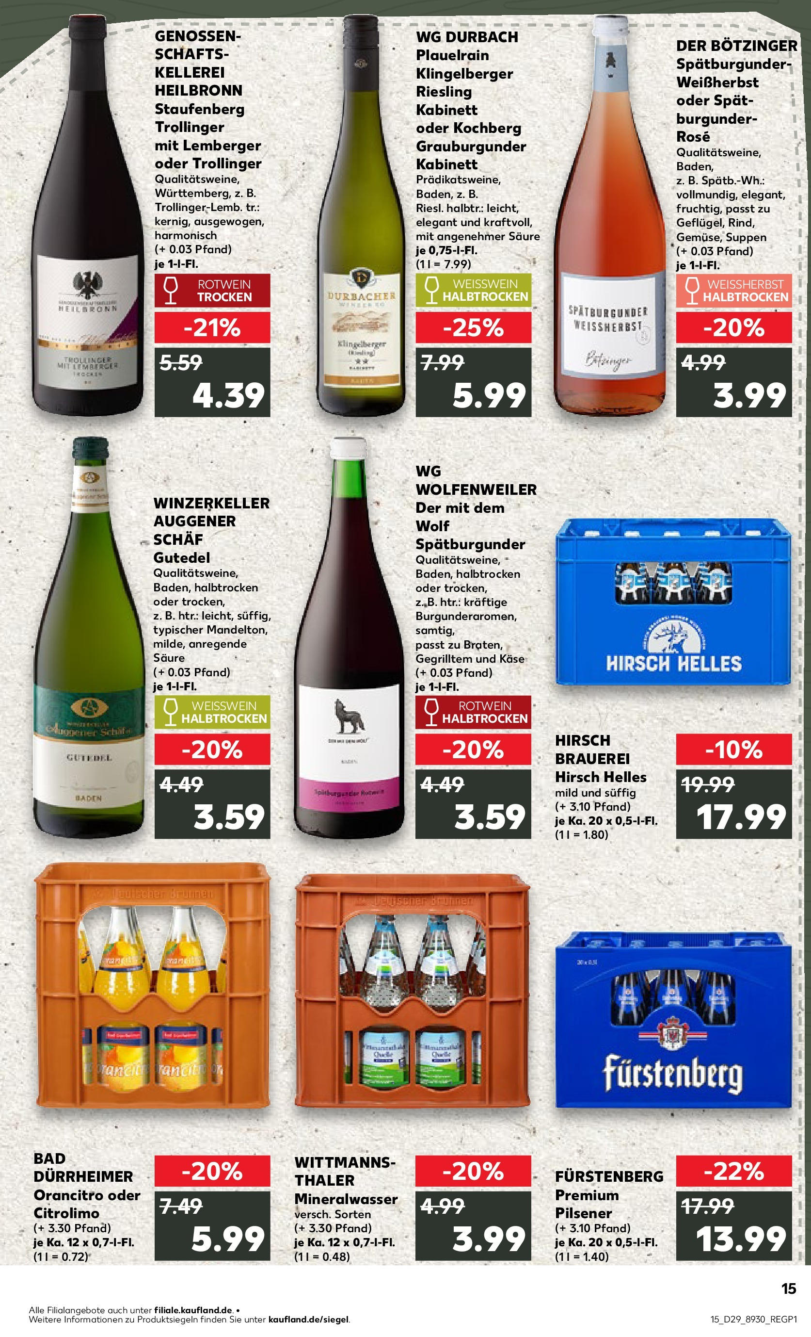 Prospekt Kaufland ab 16.07.2025 » Angebote Online zum Blättern | Seite: 2 | Produkte: Käse, Weißwein, Rotwein, Rotwein halbtrocken