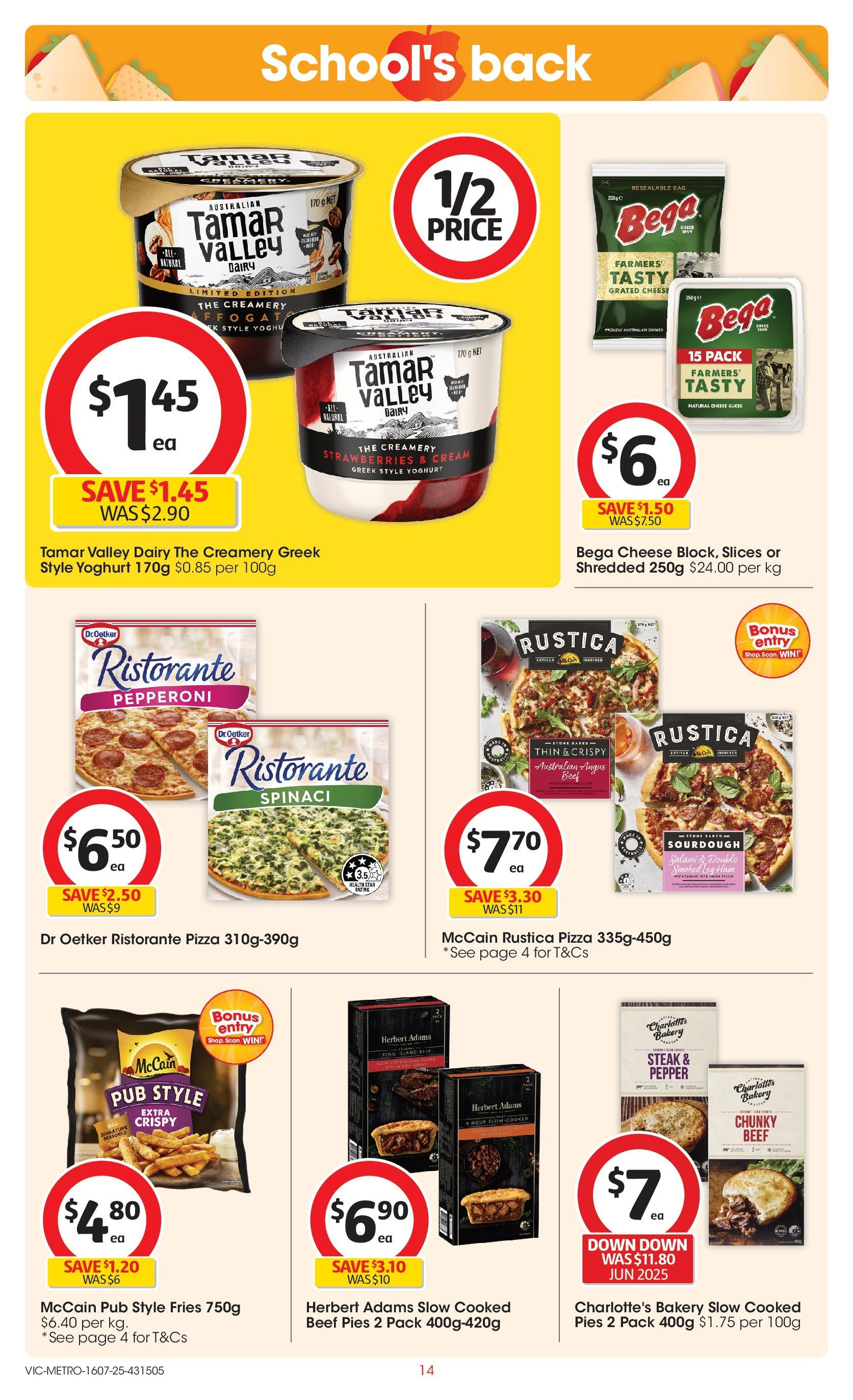 ﻿﻿Coles catalogue valid from 15/07/2025 > Online Australia | Page: 14 | Products: Cheese, Pizza, Beef, Steak