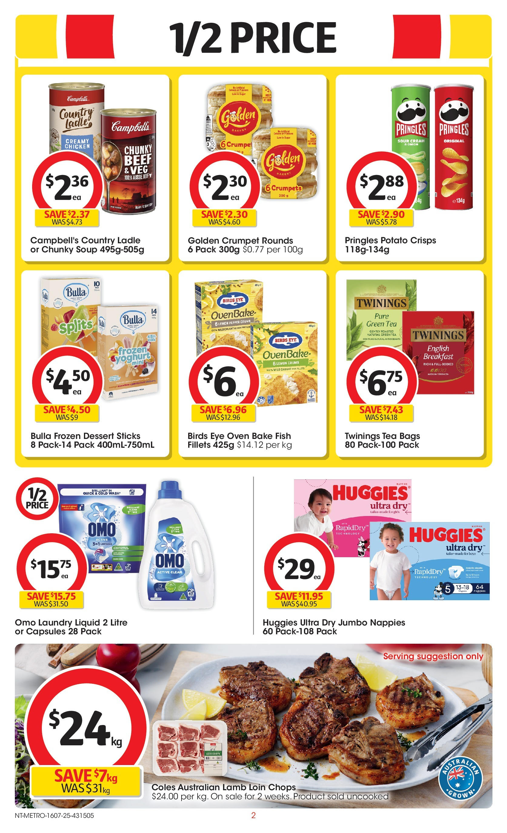 ﻿﻿Coles catalogue valid from 15/07/2025 > Online Australia | Page: 2 | Products: Fish, Tea, Sour cream, Soup