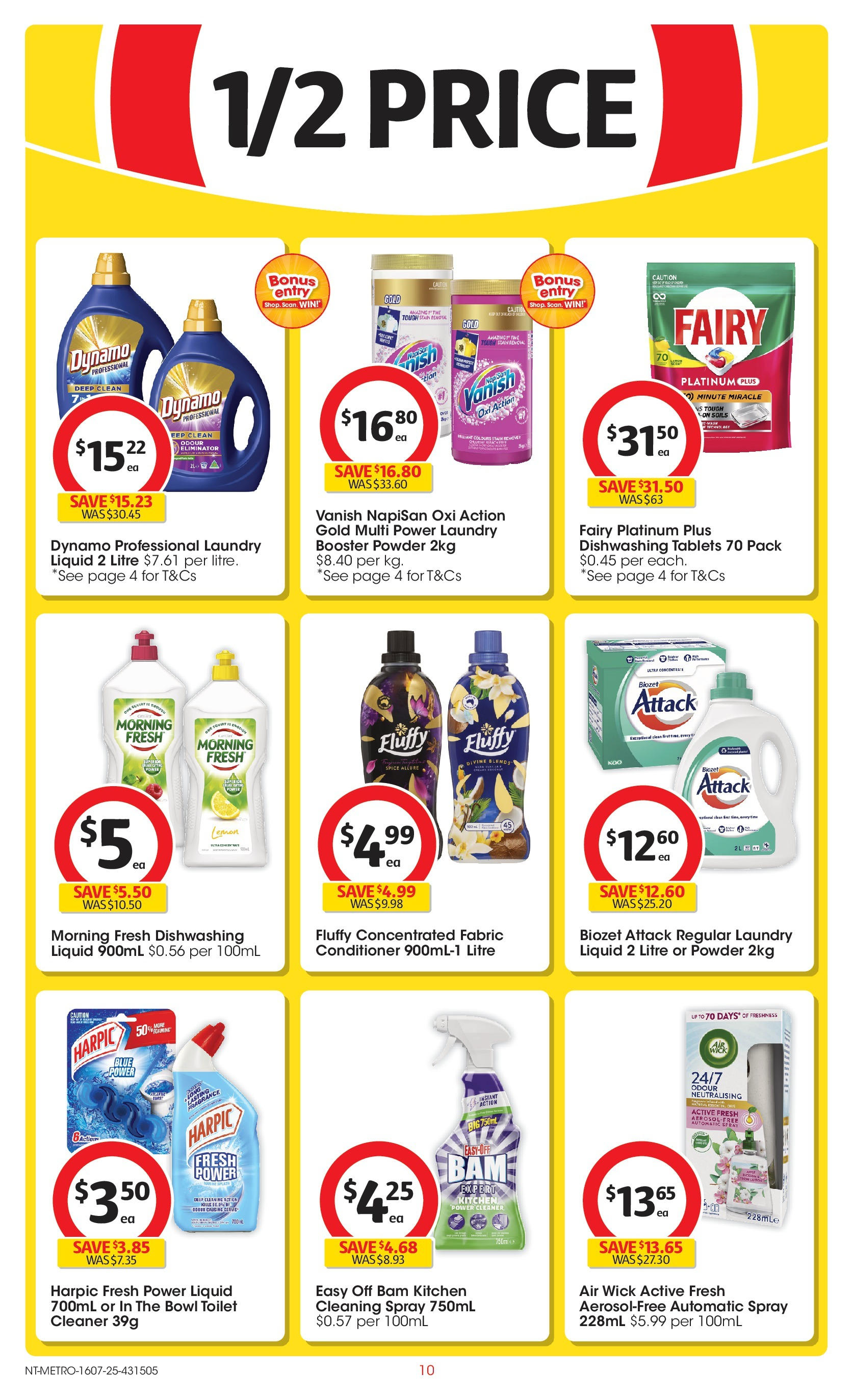 ﻿﻿Coles catalogue valid from 15/07/2025 > Online Australia | Page: 10 | Products: Toilet, Cleaner, Laundry, Tablets