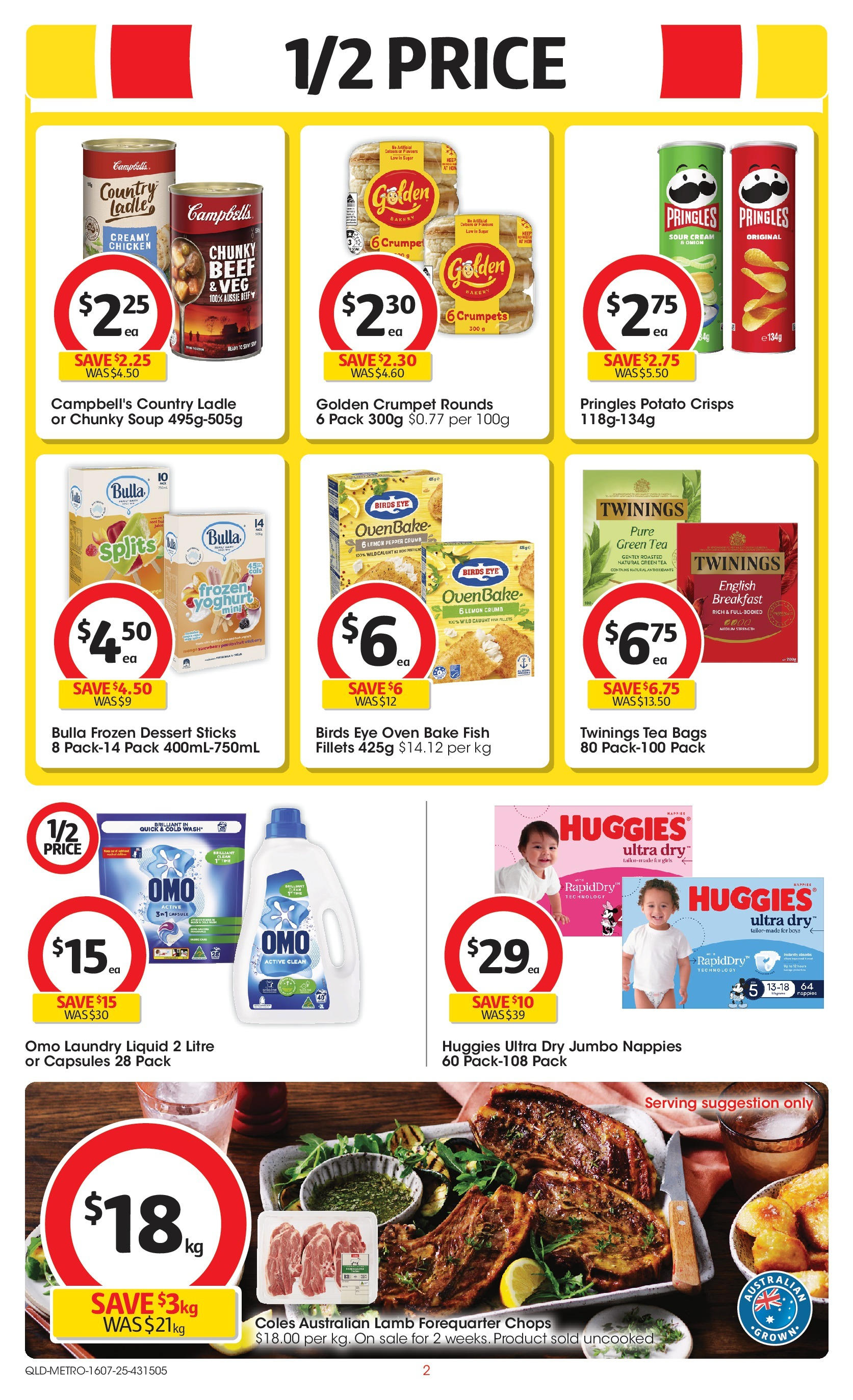 ﻿﻿Coles catalogue valid from 15/07/2025 > Online Australia | Page: 2 | Products: Lamb, Fish, Beef, Pepper
