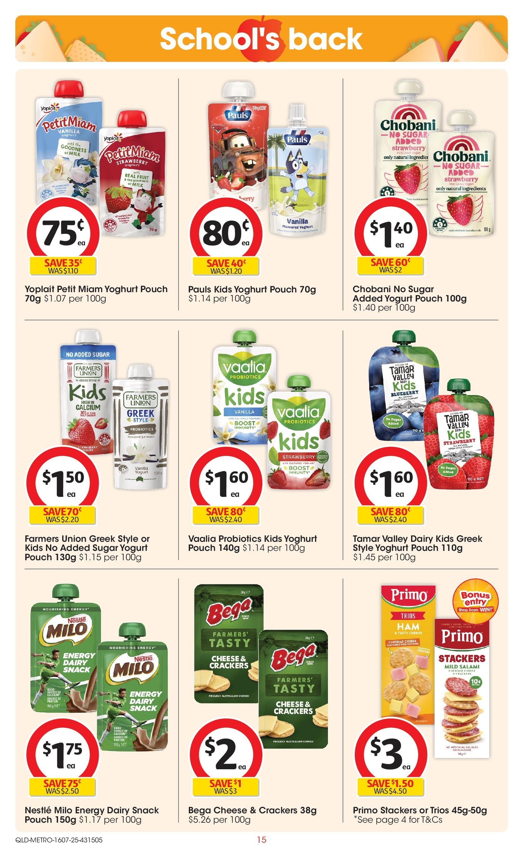﻿﻿Coles catalogue valid from 15/07/2025 > Online Australia | Page: 15 | Products: Crackers, Dairy, Yoghurt, Salami