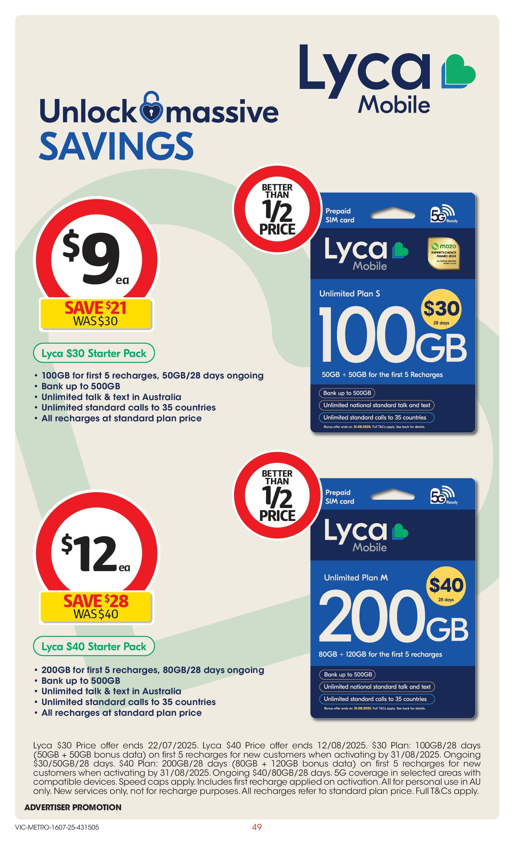 ﻿﻿Coles catalogue valid from 15/07/2025 > Online Australia | Page: 49 | Products: Mobile