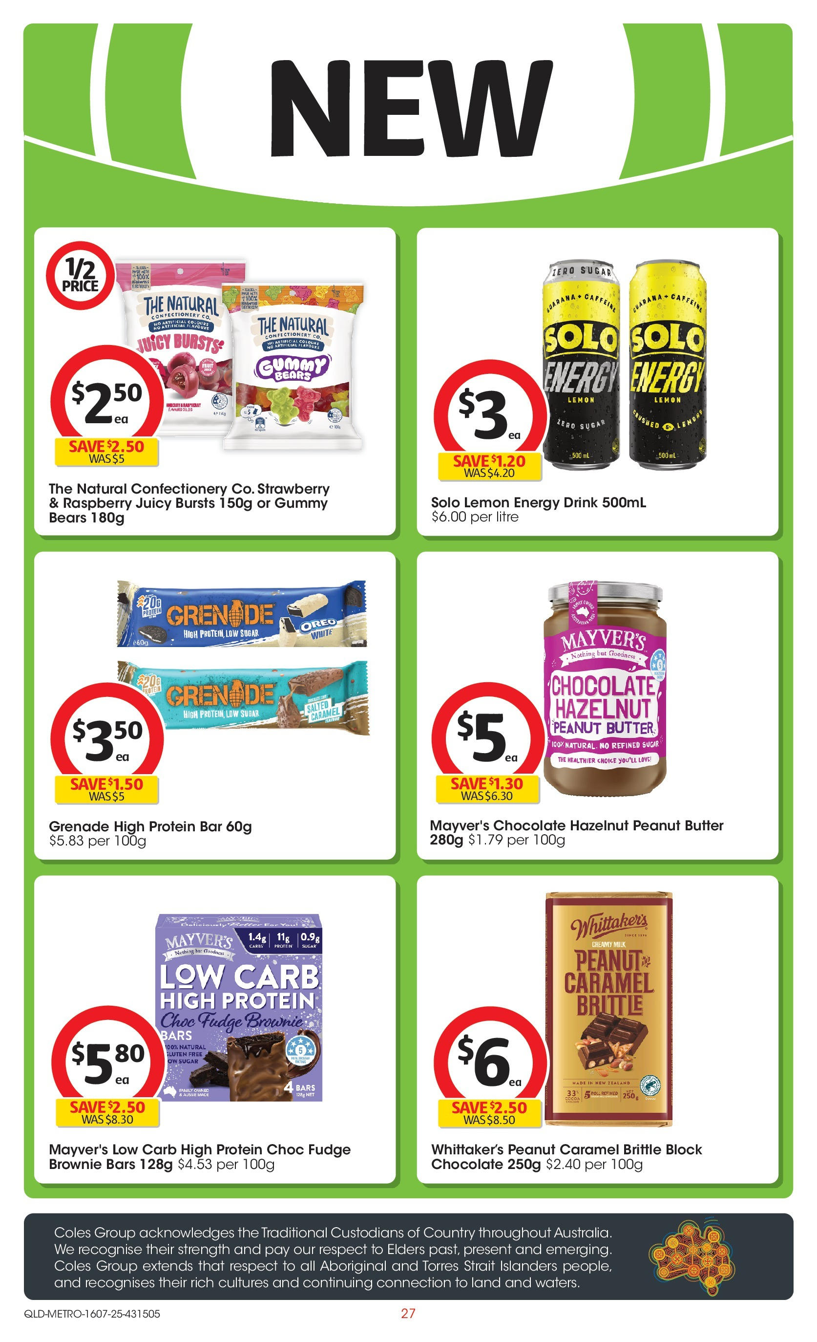 ﻿﻿Coles catalogue valid from 15/07/2025 > Online Australia | Page: 27 | Products: Milk, Energy drink, Chocolate, Raspberry