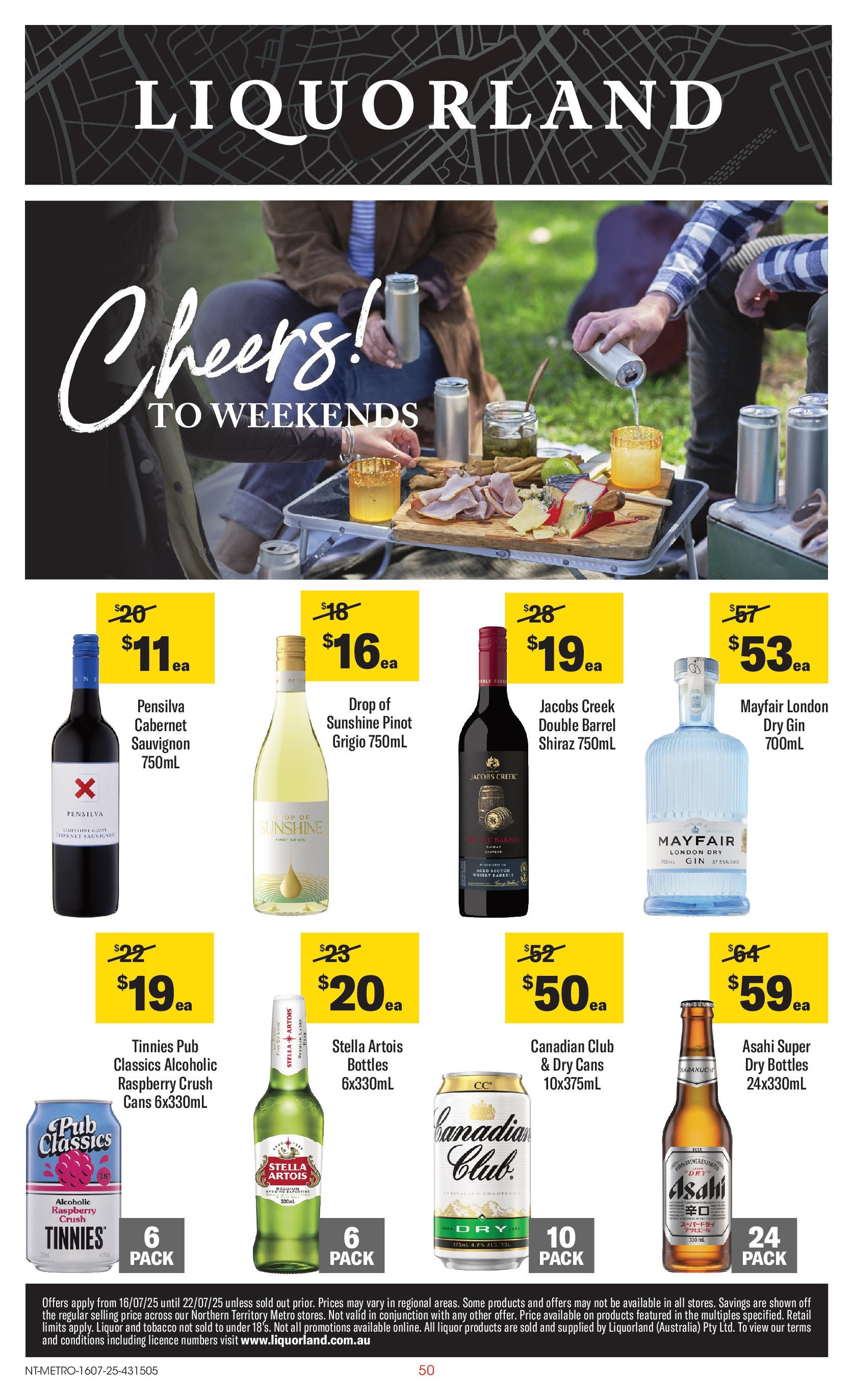 ﻿﻿Coles catalogue valid from 15/07/2025 > Online Australia | Page: 50 | Products: Gin, Scotch, Raspberry