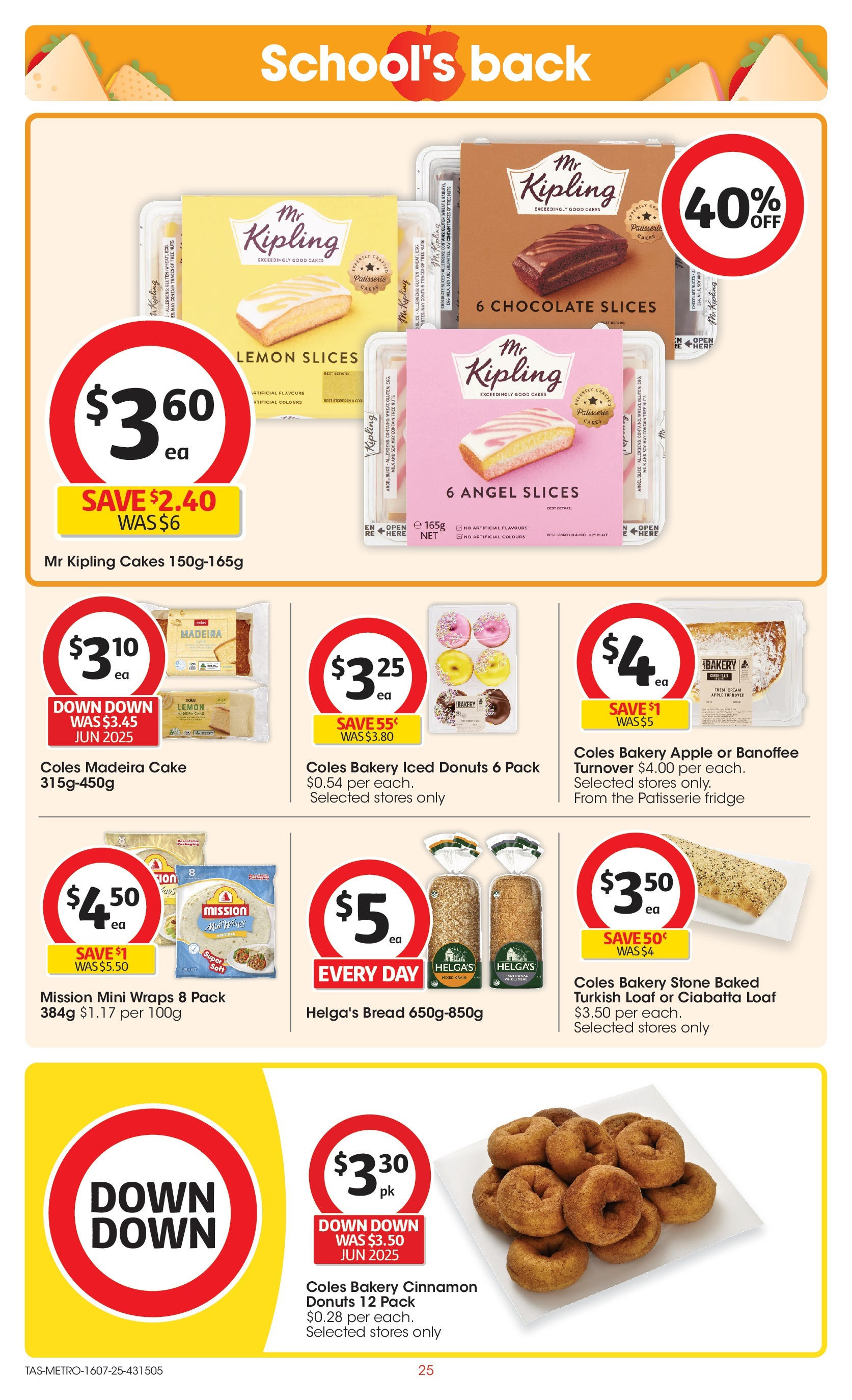 ﻿﻿Coles catalogue valid from 15/07/2025 > Online Australia | Page: 25 | Products: Milk, Donuts, Nuts, Cream