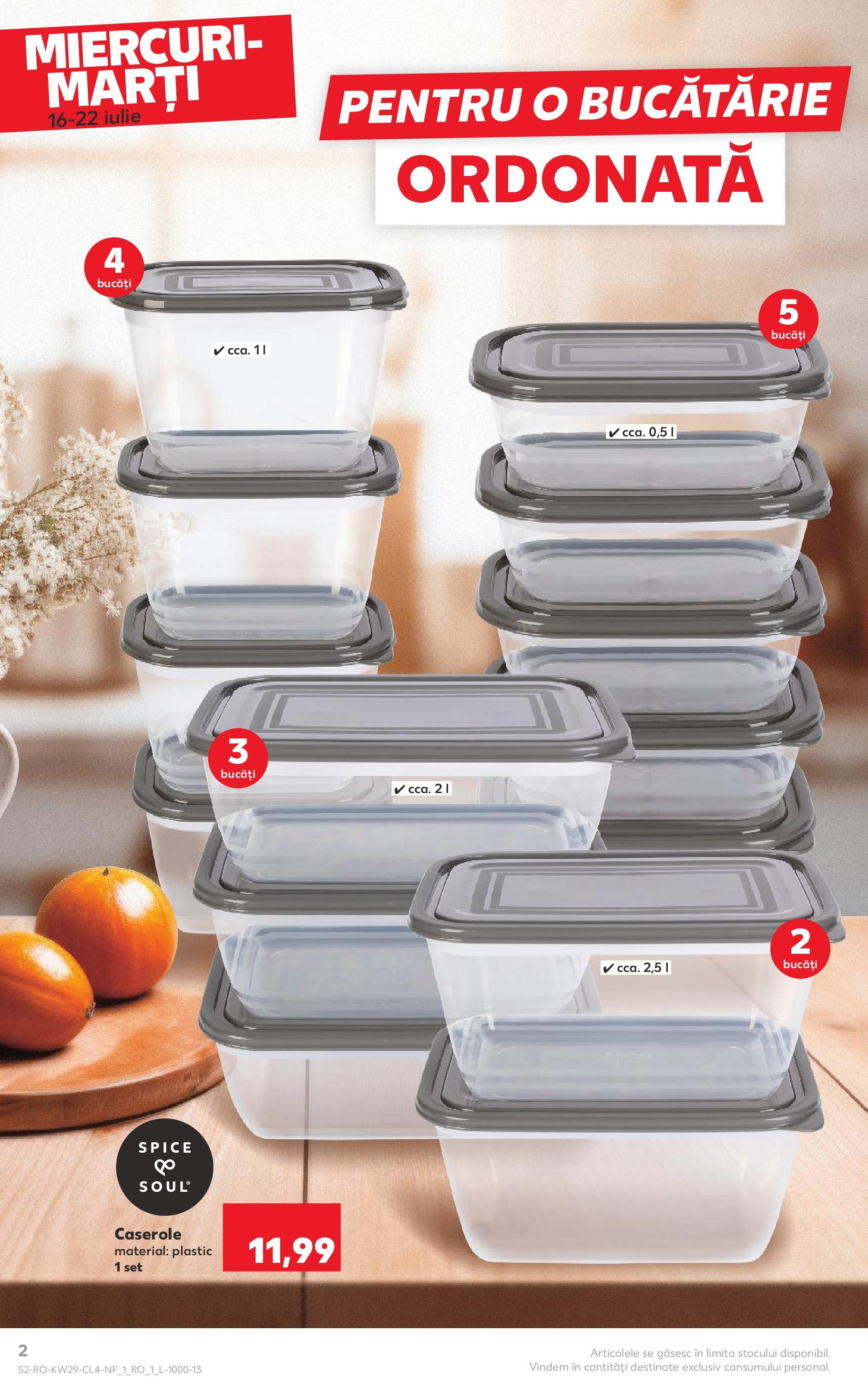 Kaufland - Catalog Kaufland până în data de 22.07.2025 15.07.2025 - Revista si Oferta | Pagină: 2 | Produse: Caserole, Bucătărie