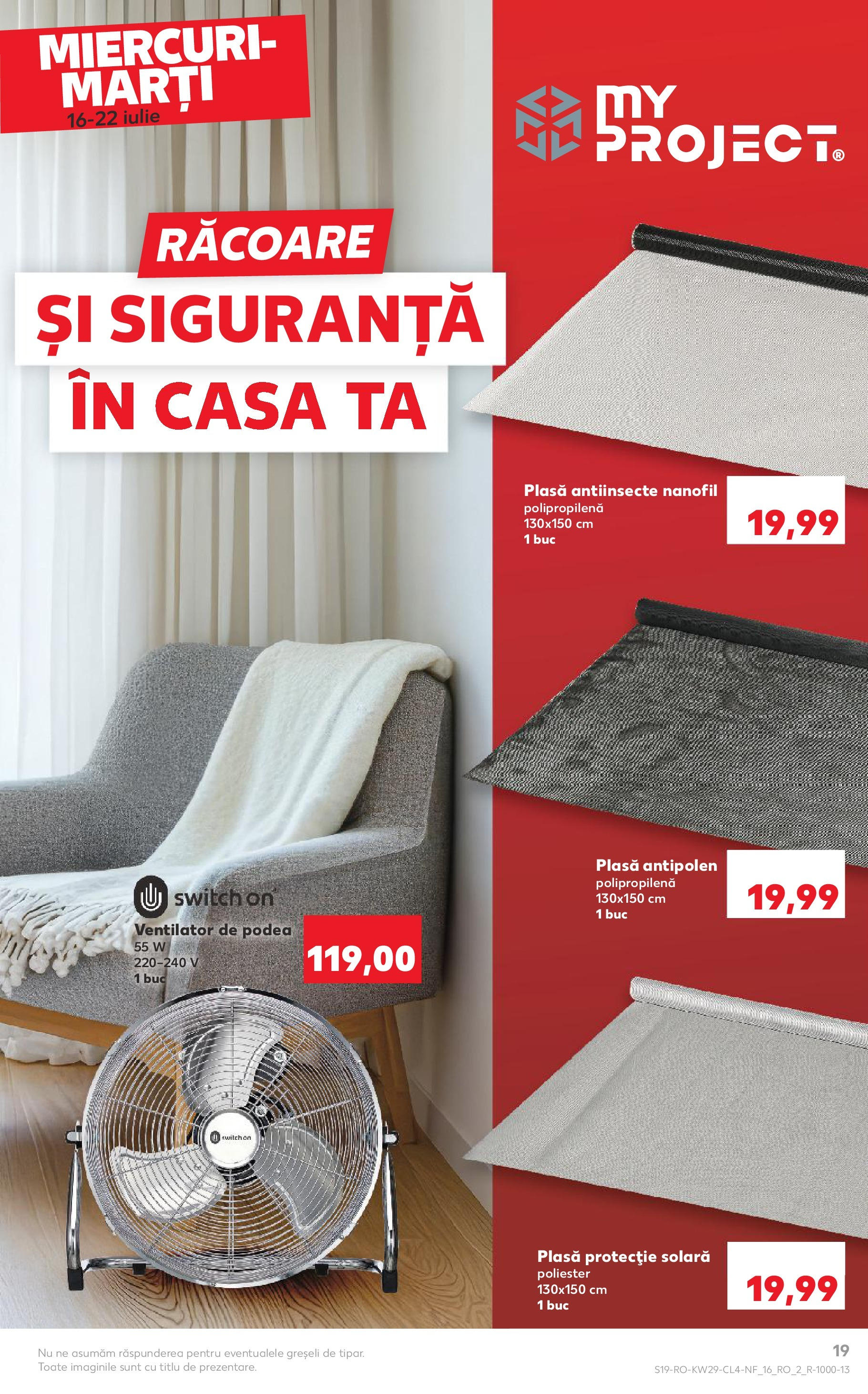 Kaufland - Catalog Kaufland până în data de 22.07.2025 15.07.2025 - Revista si Oferta | Pagină: 19 | Produse: Ventilator, Protecție solară