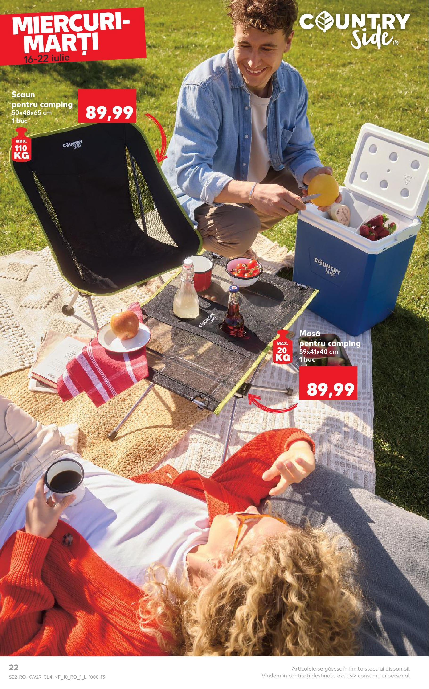 Kaufland - Catalog Kaufland până în data de 22.07.2025 15.07.2025 - Revista si Oferta | Pagină: 22 | Produse: Masă, Scaun