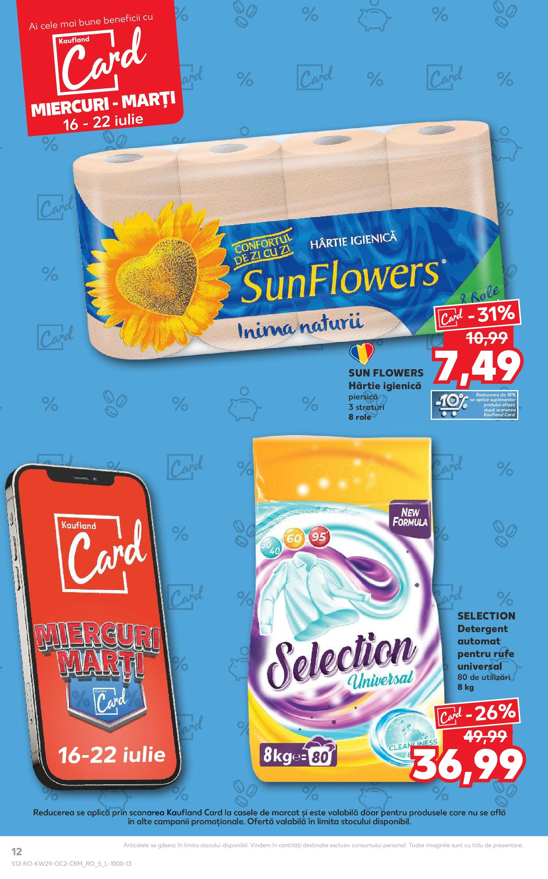 Catalog Kaufland - Sibiu 16.07.2025 || Revista si Oferte | Pagină: 12 | Produse: Piersică, Kedi Ödül Oyuncakları, Role, Detergent Catalog Kaufland - Sibiu 16.07.2025 - Revista si Oferta | Pagină: 12 | Produse: Piersică, Kedi Ödül Oyuncakları, Role, Detergent