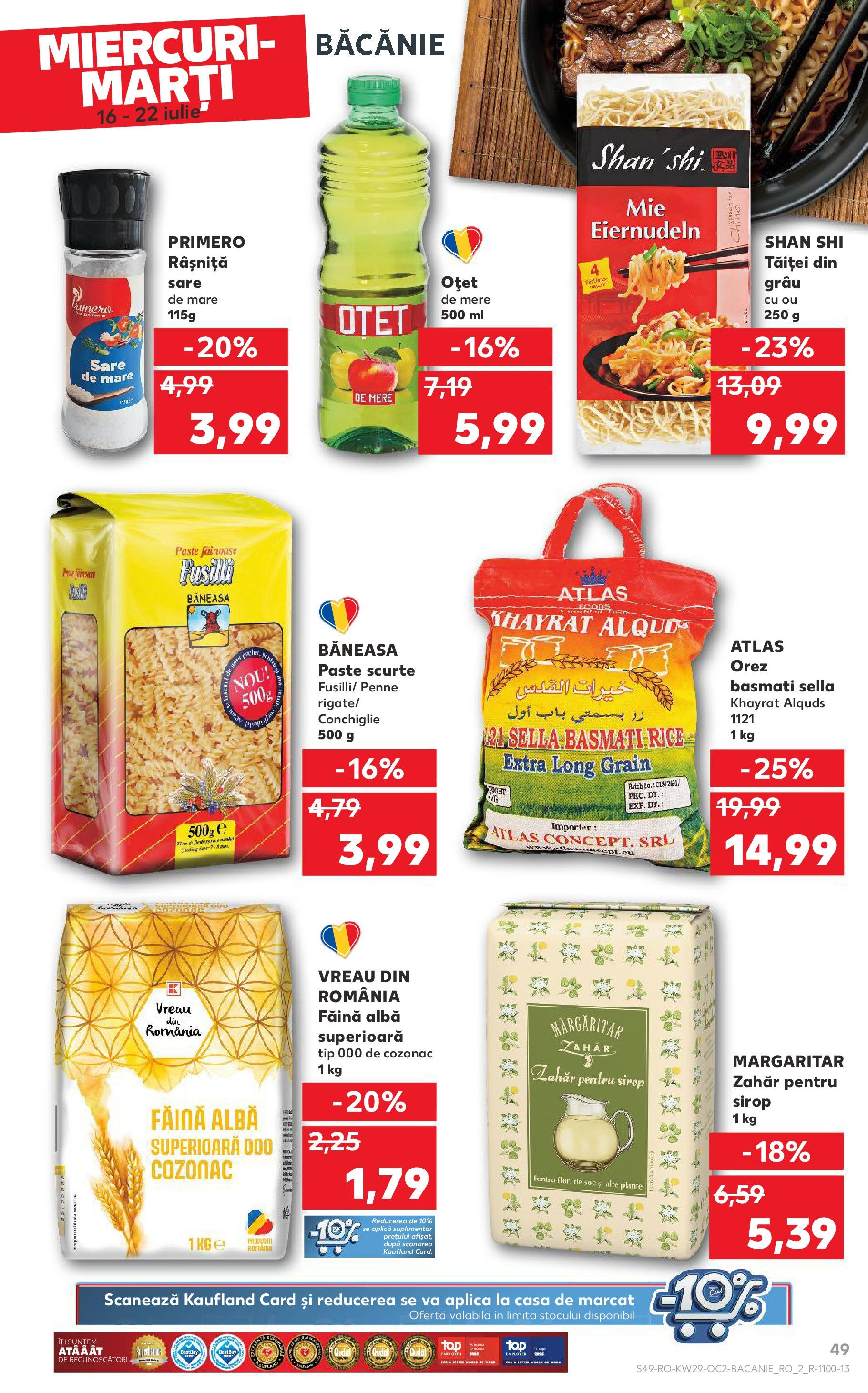 Catalog Kaufland - Sibiu 16.07.2025 || Revista si Oferte | Pagină: 49 | Produse: Apple, Oțet, Noodles, Sare Catalog Kaufland - Sibiu 16.07.2025 - Revista si Oferta | Pagină: 49 | Produse: Apple, Oțet, Noodles, Sare