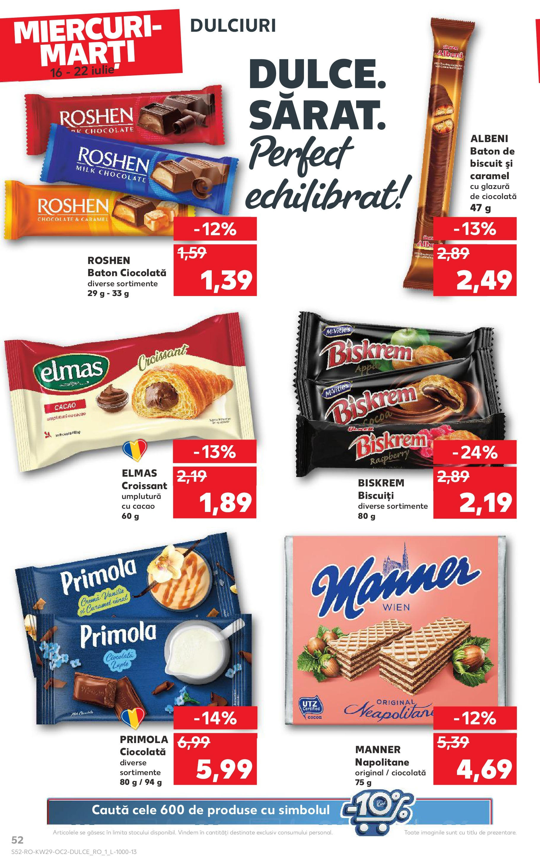 Catalog Kaufland - Sibiu 16.07.2025 || Revista si Oferte | Pagină: 52 | Produse: Napolitane, Cremă, Apple, Cacao Catalog Kaufland - Sibiu 16.07.2025 - Revista si Oferta | Pagină: 52 | Produse: Napolitane, Cremă, Apple, Cacao
