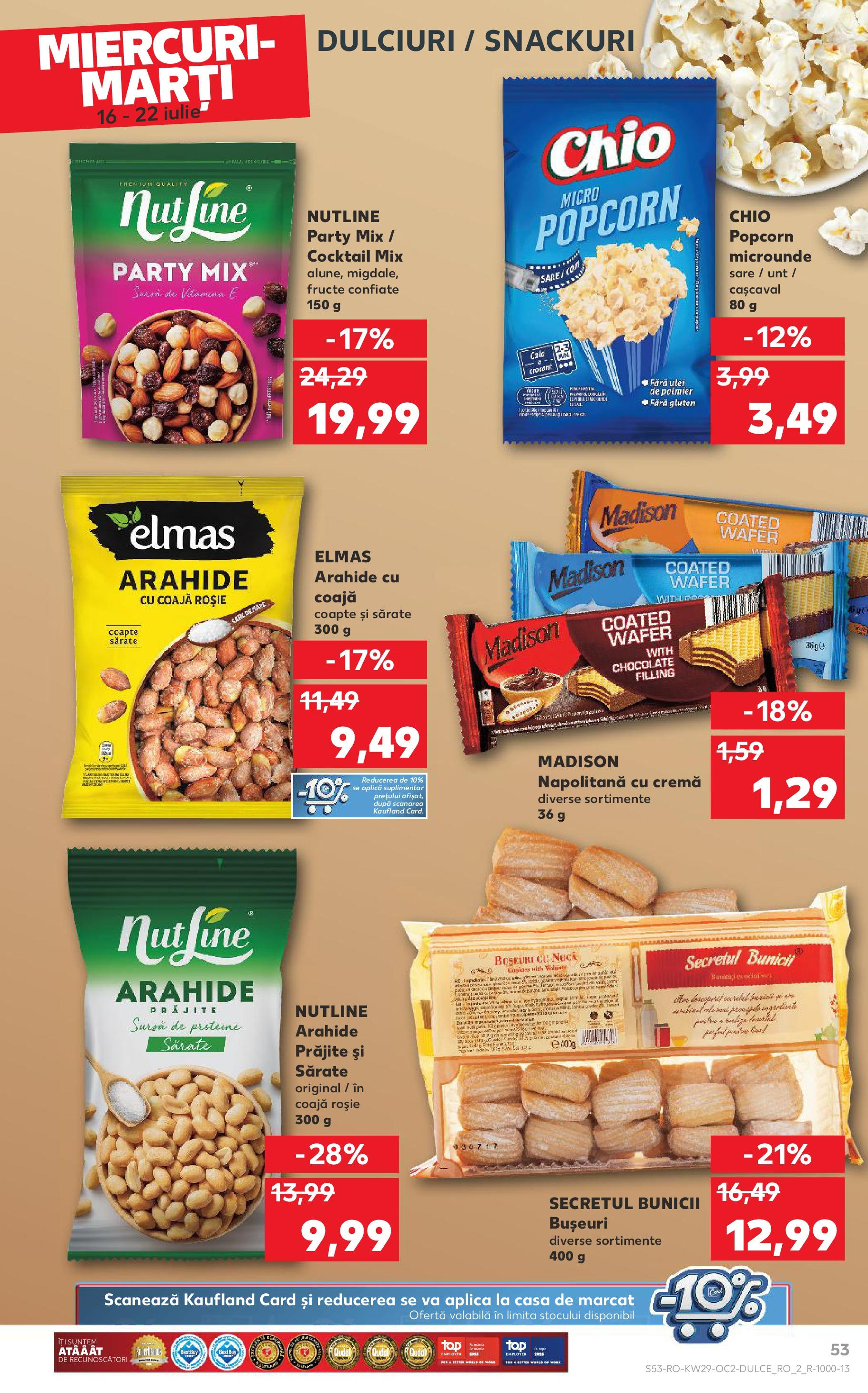 Catalog Kaufland - Sibiu 16.07.2025 || Revista si Oferte | Pagină: 53 | Produse: Unt, Cremă, Fructe, Sare Catalog Kaufland - Sibiu 16.07.2025 - Revista si Oferta | Pagină: 53 | Produse: Unt, Cremă, Fructe, Sare