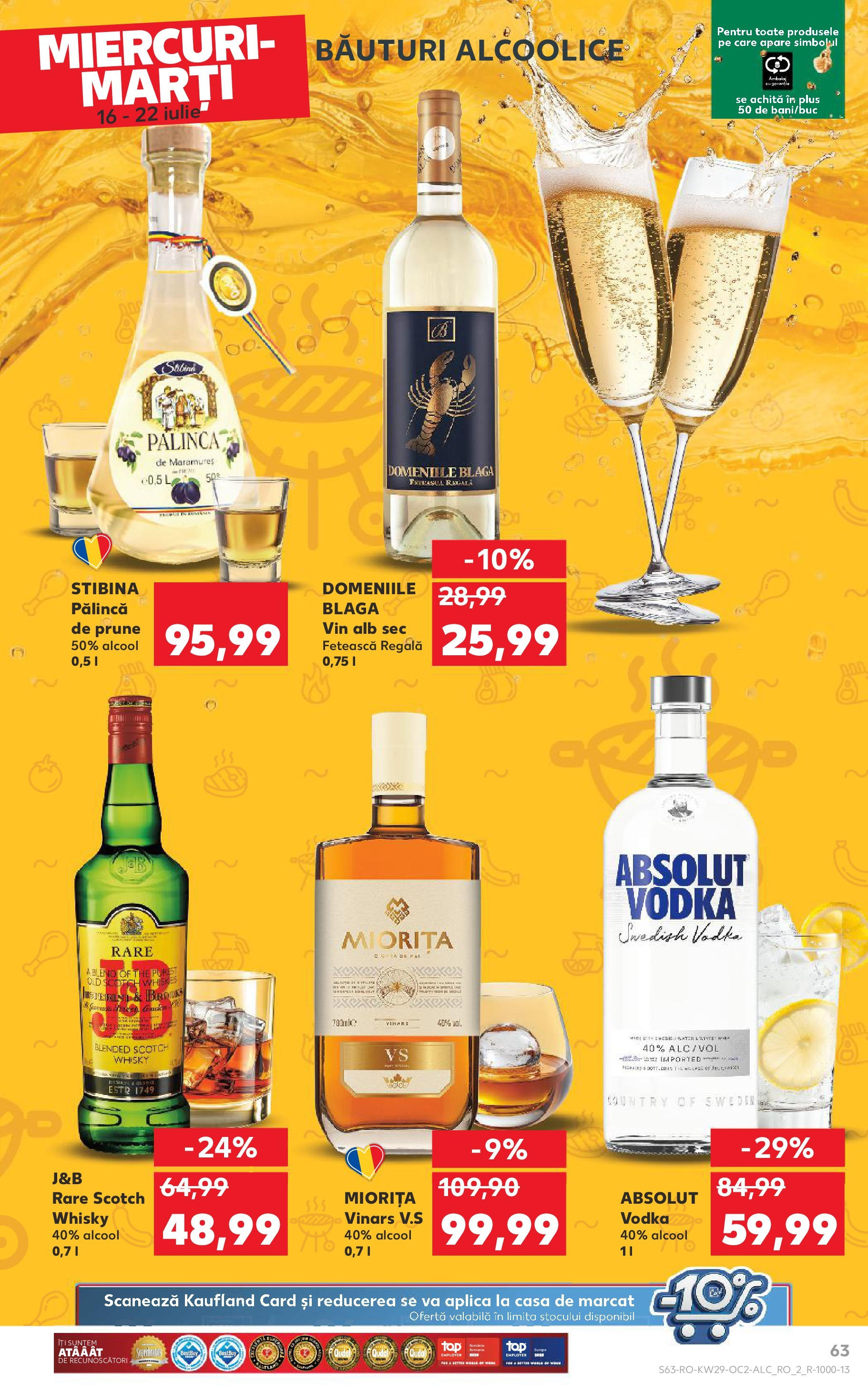 Catalog Kaufland - Sibiu 16.07.2025 || Revista si Oferte | Pagină: 63 | Produse: Vin, Prune, Vodka Catalog Kaufland - Sibiu 16.07.2025 - Revista si Oferta | Pagină: 63 | Produse: Vin, Prune, Vodka