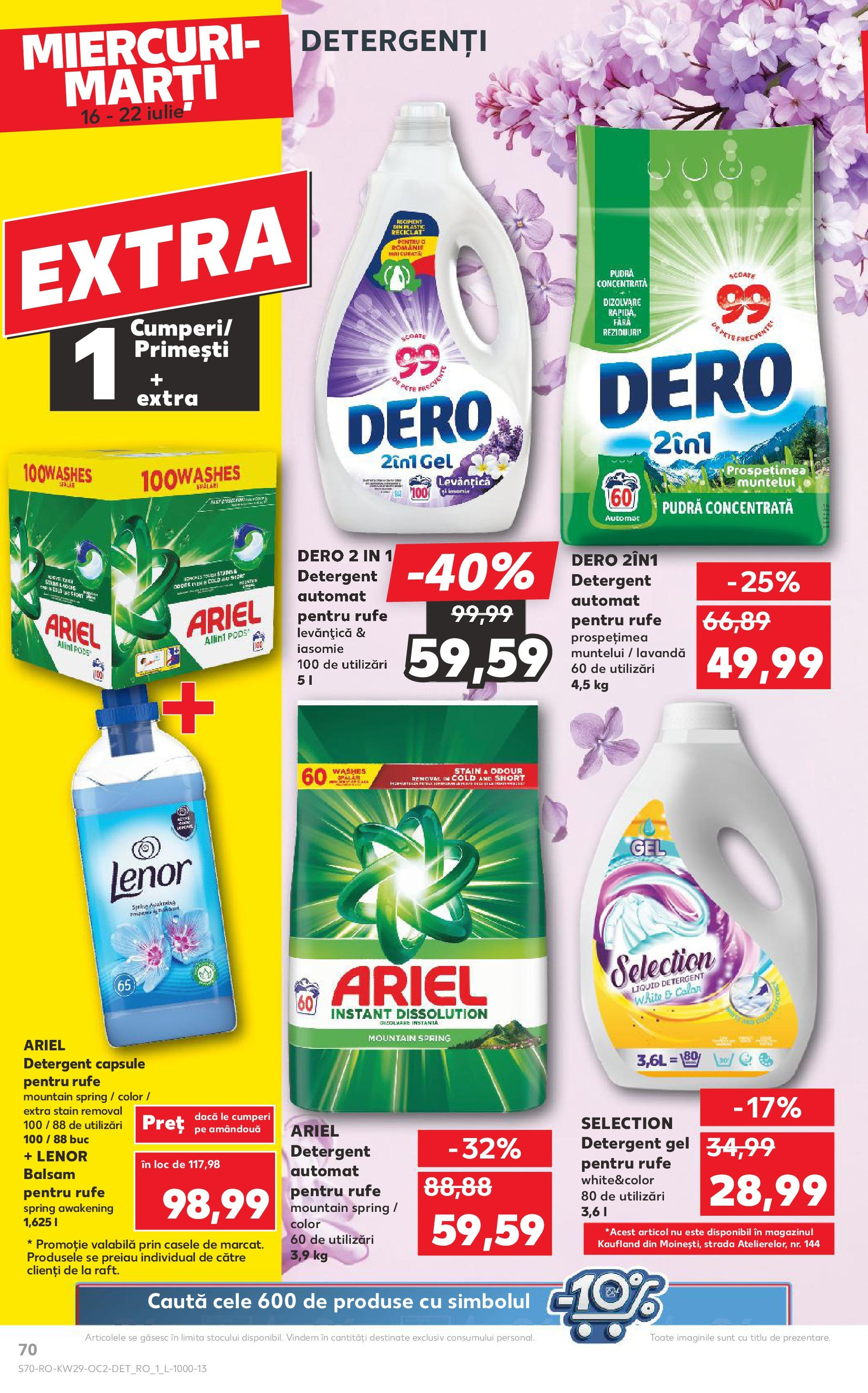 Catalog Kaufland - Sibiu 16.07.2025 || Revista si Oferte | Pagină: 70 | Produse: Kedi Ödül Oyuncakları, Pudră, Balsam, Detergent Catalog Kaufland - Sibiu 16.07.2025 - Revista si Oferta | Pagină: 70 | Produse: Kedi Ödül Oyuncakları, Pudră, Balsam, Detergent