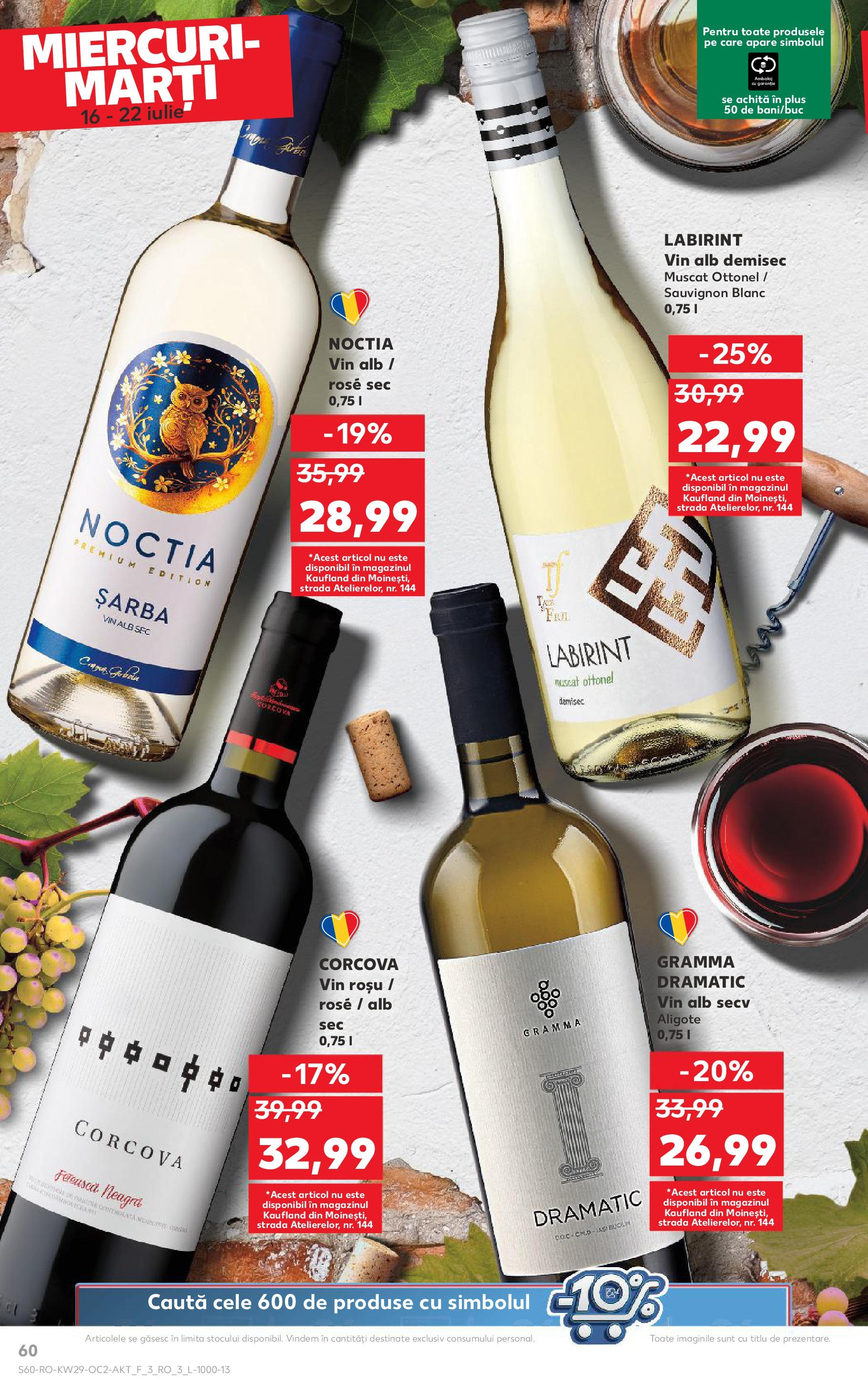 Catalog Kaufland - Iaşi 16.07.2025 || Revista si Oferte | Pagină: 60 | Produse: Vin Catalog Kaufland - Iaşi 16.07.2025 - Revista si Oferta | Pagină: 60 | Produse: Vin