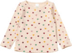 dm-drogerie markt ALANA Langarmshirt mit Ajour-Struktur & Herzen-Muster, beige, Gr. 116 - bis 15.08.2025
