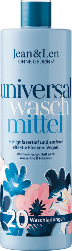 Jean&Len Vollwaschmittel flüssig Wasserlilie&Hibiskus
