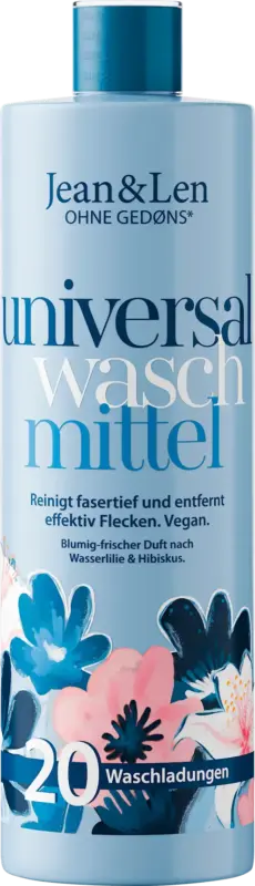 Jean&Len Vollwaschmittel flüssig Wasserlilie&Hibiskus