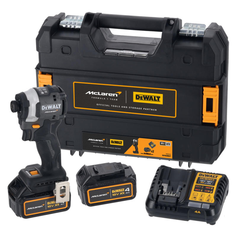 АКУМУЛАТОРЕН УДАРЕН ВИНТОВЕРТ DEWALT DCF85MM2T-QW MCLAREN 18 V, 205.00 nm, БРОЙ БАТЕРИИ 2, 4.00 Ah, КУФАР