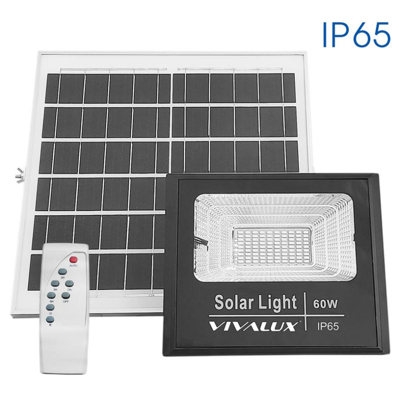 LED ПРОЖЕКТОР 60W 550LM 6400K ISOLA + СОЛАРЕН ПАНЕЛ VIVALUX ISOLA