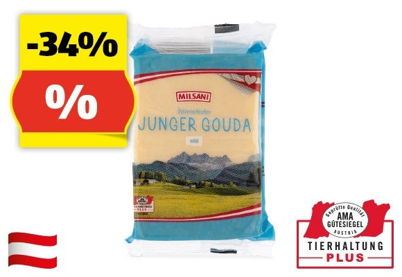 MILSANI Gouda mild, 450 g