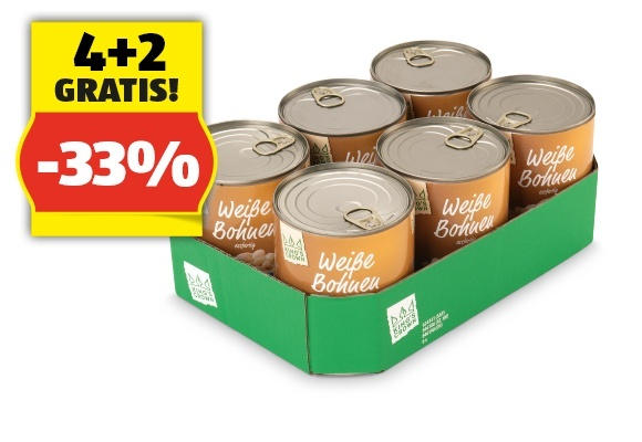 KING’S CROWN Weiße Bohnen, 800 g