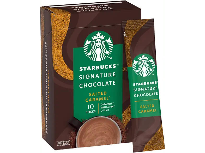 Starbucks Signature Chocolate Salted Caramel Sticks Kakao-Sticks, 10 x 22g