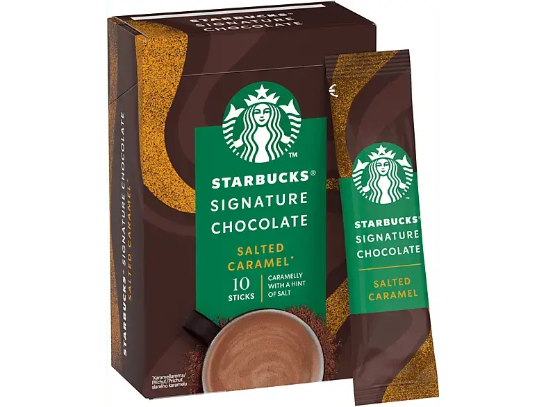 Starbucks Signature Chocolate Salted Caramel Sticks Kakao-Sticks, 10 x 22g