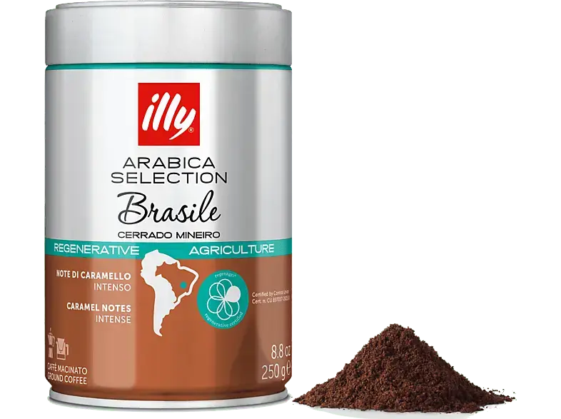 Illy Arabica Selection, Brasil Cerrado Mineiro Kaffeegemahlen, 250 g, Kompatibles System: Espressomaschinen