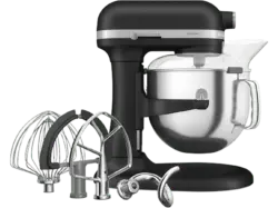 Kitchen Aid 5KSM70SHXEBK Artisan Küchenmaschine Gusseisen Schwarz (Rührschüsselkapazität: 6,6 l, 375 Watt)