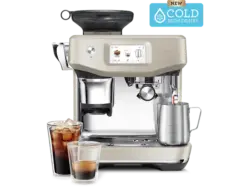 Sage SES882ALM4EEU1 Barista Touch Impress Cold Kaffeevollautomat (Mandel Nougat, Präzisionsmahlwerk von Baratza®, 1700 Watt, 9 bar)