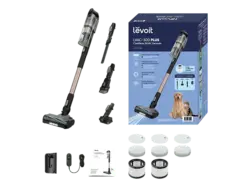 Levoit LSV-V202PE-AEUR Staubsauger (Akkulaufzeit: 60 Minuten, Schwarz)
