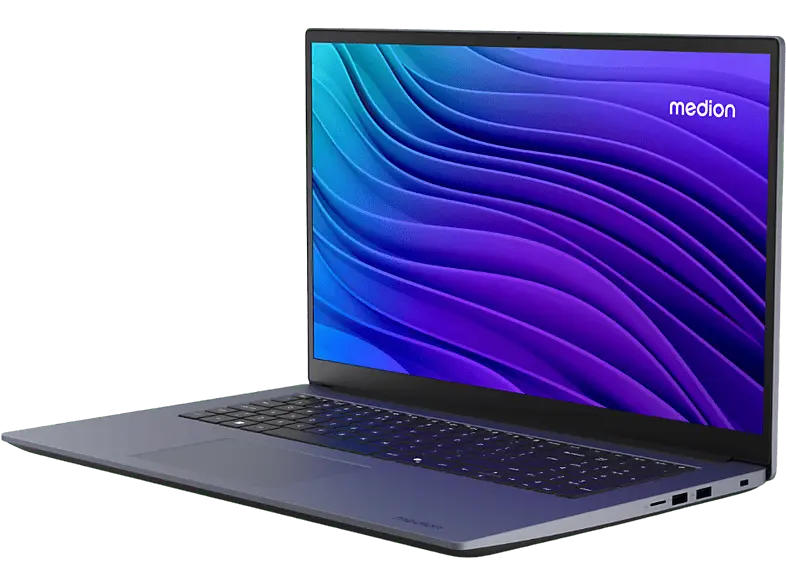 MEDION AVANTUM 17 E1E MD62738 Notebook 17,3 Zoll, Full-HD, Intel® Prozessor N100, 4 GB RAM, 128 SSD, Windows 11 Home, UHD Graphics, Grau