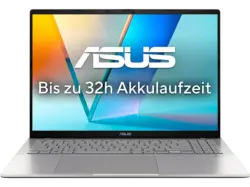 ASUS Vivobook S 16 S3607QA-PL004W Notebook Zoll, WQXGA, Snapdragon X, GB RAM, 512 SSD, Windows 11 Home, Adreno™ Onboard Graphics, Cool Silver