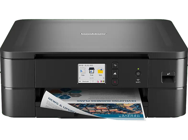 BROther DCP-J1140DW, 16.5 S/Min Farbe, Multifunktionsdrucker, WLAN, Tintendruck, Schwarz