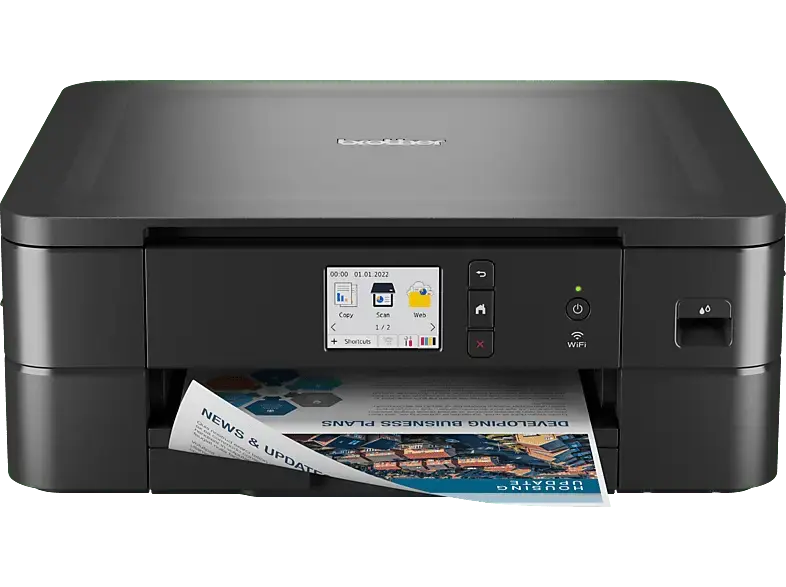 BROther DCP-J1140DW, 16.5 S/Min Farbe, Multifunktionsdrucker, WLAN, Tintendruck, Schwarz
