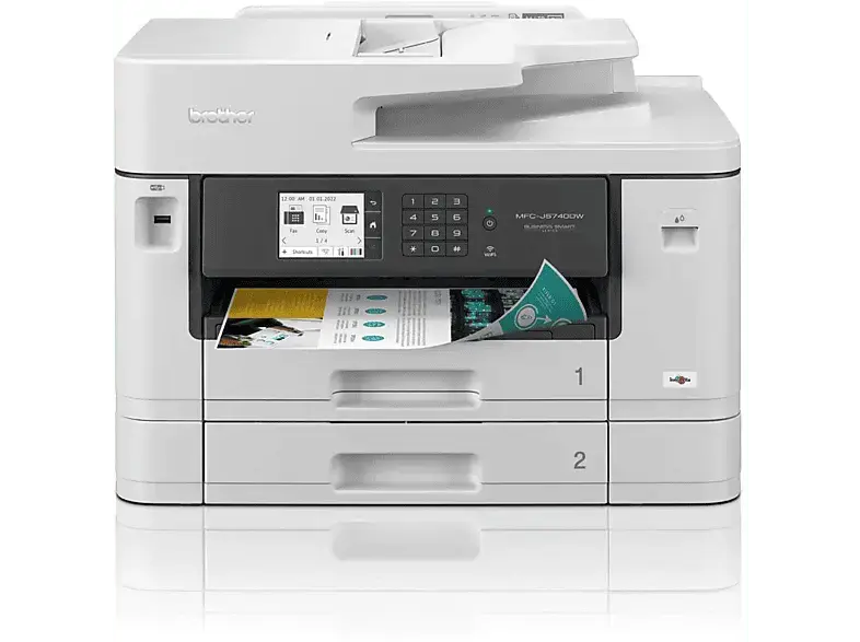 BROther MFC-J5740DW, 28 S/min (ISO), Kopieren 25/16 Multifunktionsdrucker