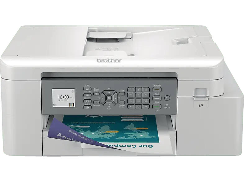 BROther MFC-J4335DW, 19 S/min Farbe, Fax, Multifunktionsdrucker, WLAN, Tintendruck, Weiß