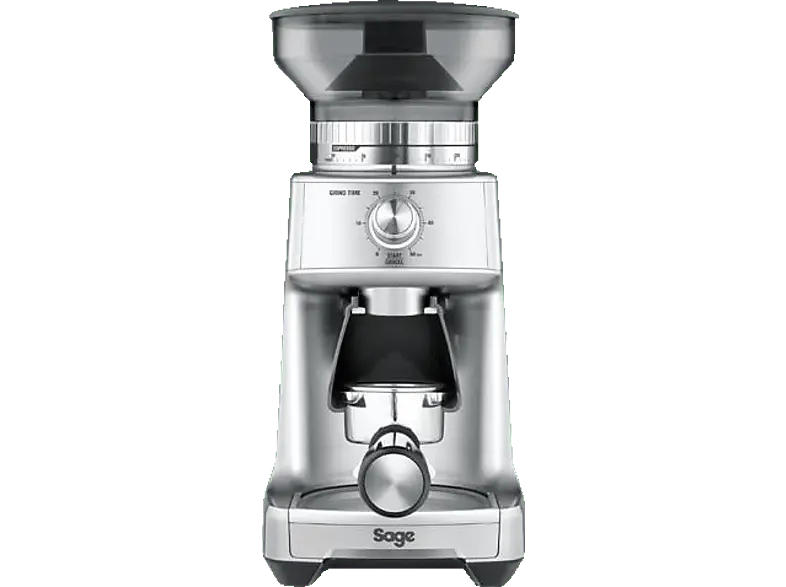 Sage SCG600SIL2EEU1 The Dose Control Pro Kaffeemühle (Silber, 130 Watt, Kegelmahlwerk aus Edelstahl)