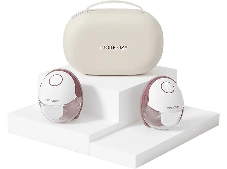 Momcozy BP319-IR00BA-A M6 Mobile Style™ Freihändige Milchpumpe, Double, Maroon