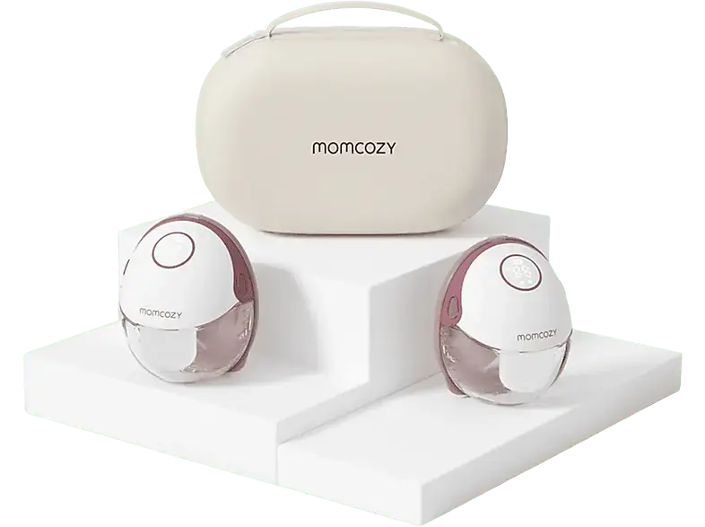 Momcozy BP319-IR00BA-A M6 Mobile Style™ Freihändige Milchpumpe, Double, Maroon